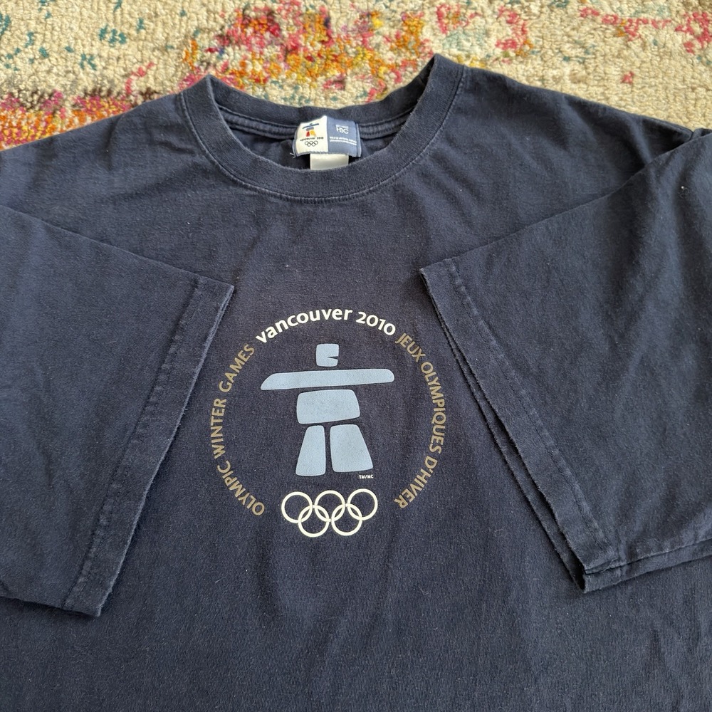 Vancouver 2010 Olympic Winter Games Navy T-Shirt XL